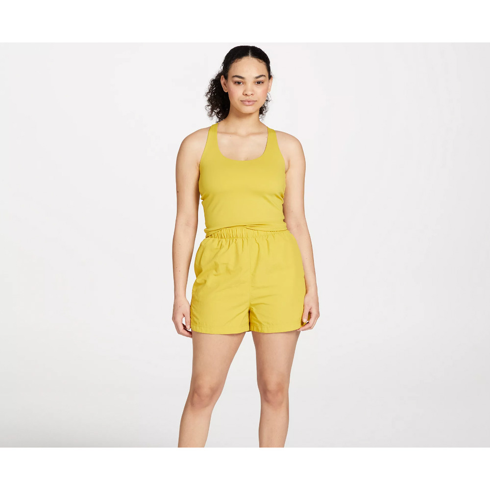 NWT DSG Women's Notched Woven Shorts High Rise Water Athletic Pull On Shorts M